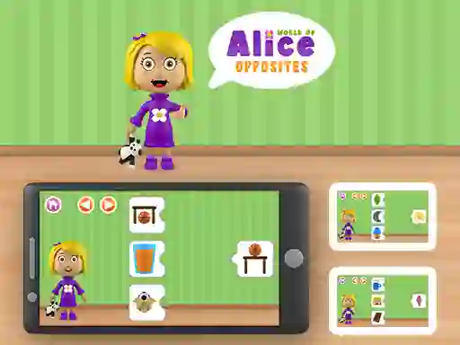 Spil World of Alice Opposites online