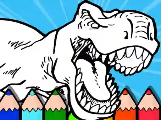 Spil Coloring Dinos For Kids online