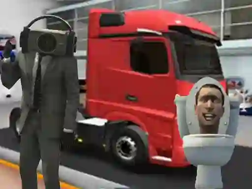 Spil Truck Simulator Skibidi Toilet online
