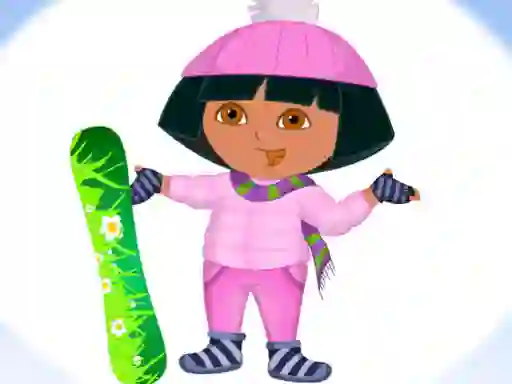Spil Dora Ski Winter Dressup online