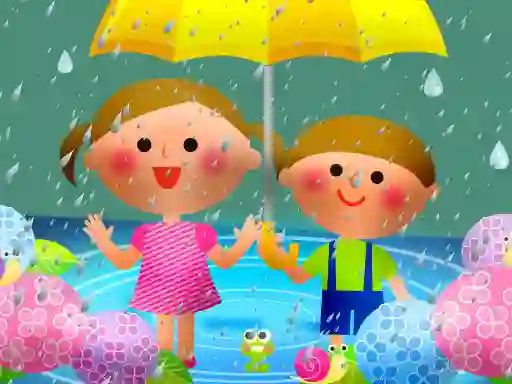 Spil Kids Rainy Day Puzzle online