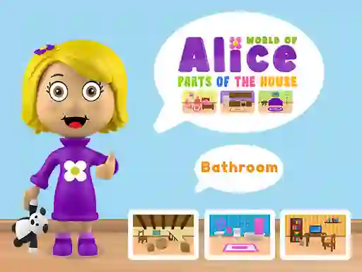 Spil World of Alice Parts of the House online