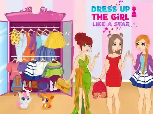 Spil Dress Up The Girl Like A Star online