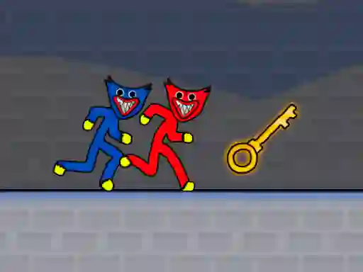 Spil Stickman Huggy Party Duo online