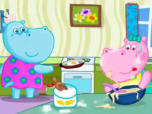 Spil Hippo Cooking School online