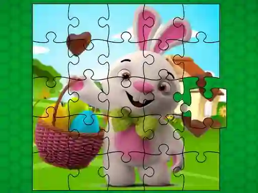 Spil Easter Bunny Eggs Jigsaw online