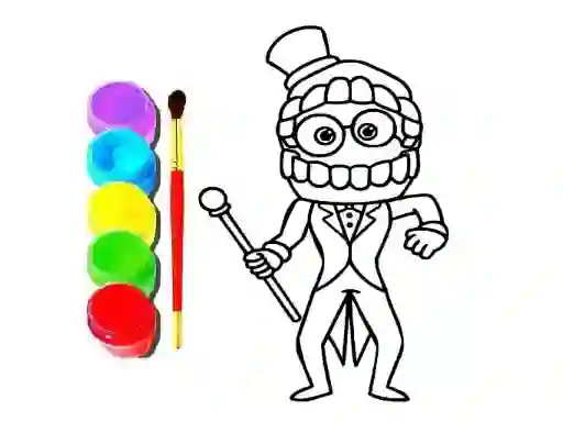 Spil Digital Circus Click and Paint online