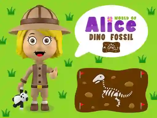 Spil World of Alice Dino Fossil online