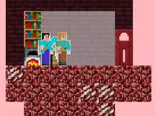 Spil Alex and Steve Nether online