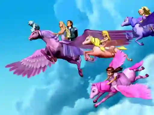 Spil Barbie Magic Pegasus Puzzle online