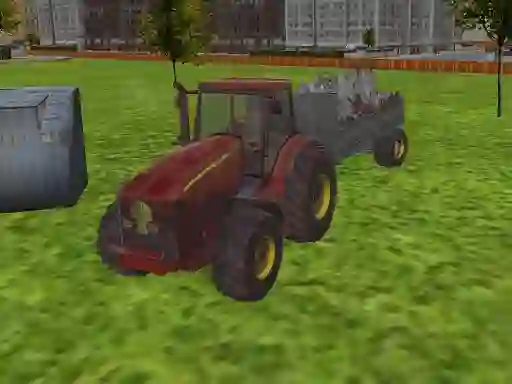 Spil 3D city tractor garbage sim online