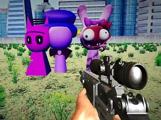Spil Sprunki Sniper Squid Game online