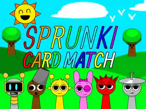Spil Sprunki Card Match online