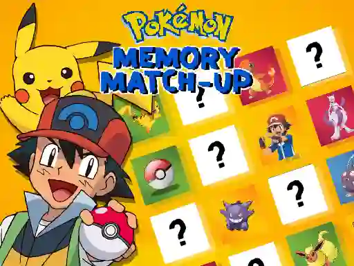 Spil Pokemon Memory Match-Up online