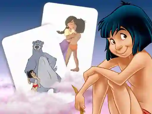 Spil Mowgli Memory card Match online