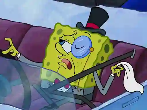 Spil Spongebob Driving Test Hidden online