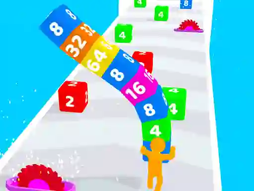 Spil Cube Stack 2048 online