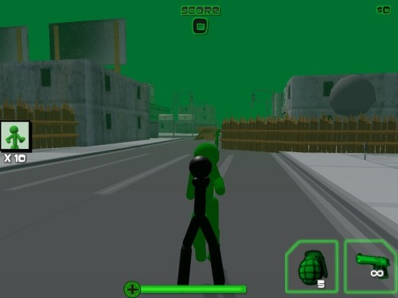 Spil Stickman Zombie Shooting 3D online