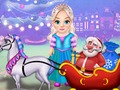 Spil Lille Elsa Ren julevogn  online