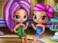 Spil Shimmer and Shine: mousserende gins i saunaen  online