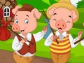 Spil Pig Family Jigsaw online
