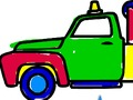 Spil Tilbage til skole: Trucks Coloring  online