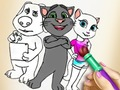 Spil Kitty farvelægning online