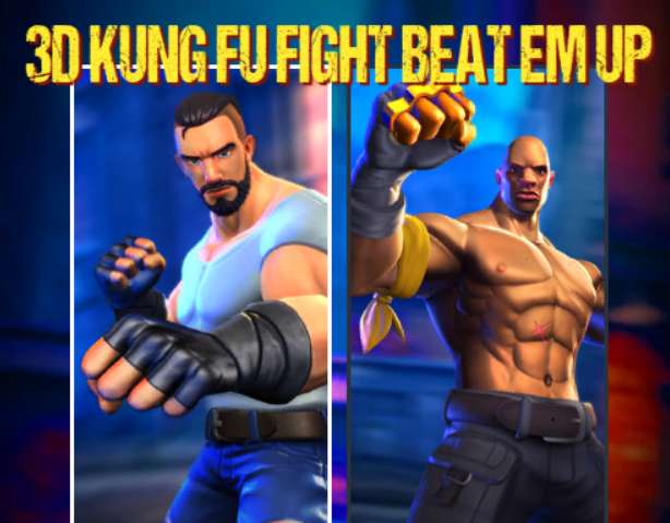 Spil 3d kung fu kamp slå em op online