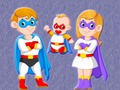 Spil Superhelte-familiepuzzel  online