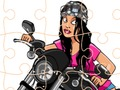 Spil Crazy Bikers Jigsaw online