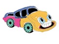 Spil Funny Cars: Malebog for børn  online