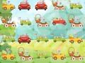 Spil Bunnies, der kører biler, matcher 3 online