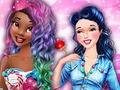 Spil Sød fest med prinsesser  online