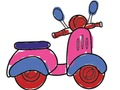 Spil By Scooter Ride Coloring  online