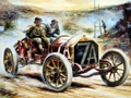 Spil Maleri Vintage Cars Jigsaw Puzzle 2  online