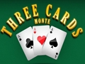 Spil Tre kort monte  online