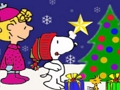 Spil Snoopy julepuslespil  online