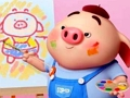 Spil Tilbage til skolen farvelægning pig online