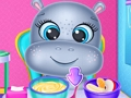 Spil Baby Hippo Tandpleje  online