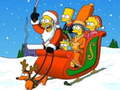 Spil Simpsons julepuslespil  online