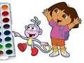 Spil Dora The Explorer Malebog  online