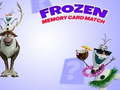 Spil Frosset Memory Card Match  online