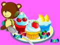 Spil Madlavning af farverige cupcakes  online