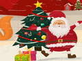 Spil Julemanden glædelig jul puslespil  online