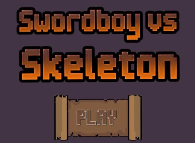 Spil Swordboy vs skelet  online