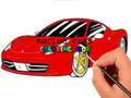 Spil Racing biler malebog  online