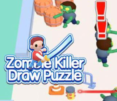 Spil Zombie Killer Draw-puslespil  online