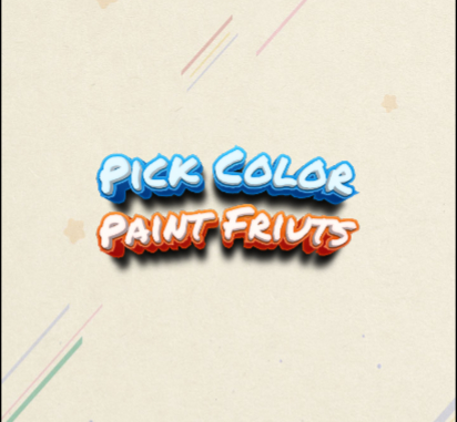 Spil Vælg Farve Paint Frugter  online