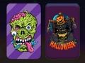 Spil Minde om Halloween-monstre  online