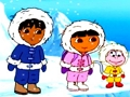 Spil Dora Find 5 forskelle  online